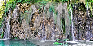 2_Numerous waterfalls create a fairy-tale world in PlitvicÃÂµ lakes photo
