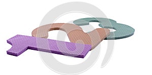 This are the numers one, two and three.