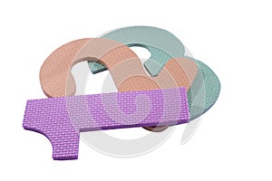 This are the numers one, two and three.