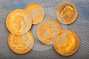 Numismatics, collect old coins