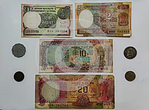 Numismatics, collection of old currency notes and  coins of India, which are no longer in circulation