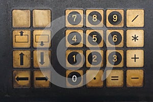 Numpad in retro style