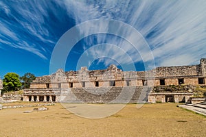 Nun`s Quadrangle Cuadrangulo de las Monjas building complex at the ruins of the ancient Mayan city Uxmal, Mexi photo