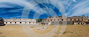 Nun`s Quadrangle Cuadrangulo de las Monjas building complex at the ruins of the ancient Mayan city Uxmal, Mexi photo