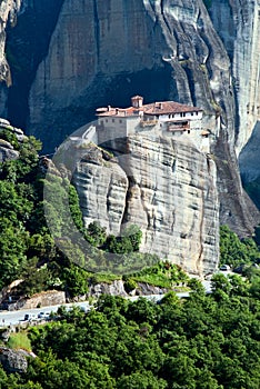 Nunnery Roussanou under the rock, Meteora, Greece