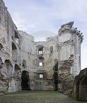 Nunney Castle internal view