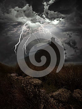 Nuns Cross Farm  Dartmoor Thunderstorms Lightening  Devon