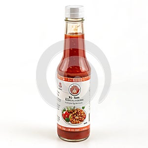 Nuoc cham sauce on white background
