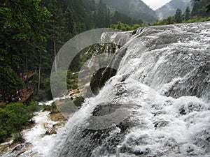 NuoRiLang waterfall-Jiuzhaigou-World Natural Heritage