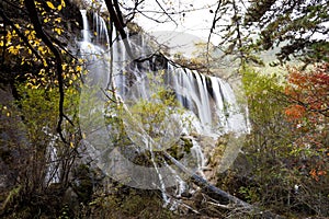 Nuorilang waterfalls in autumn