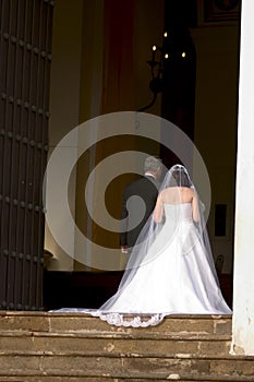 Nuptial ceremony at the chapel