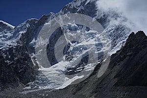 Nuptse Glacier in Gorak Shep