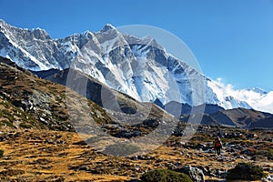 Nuptse and Lhotse peaks views