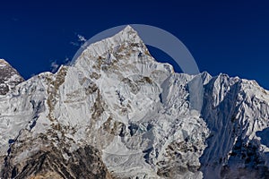 Nuptse summit from Nepal EBC trek