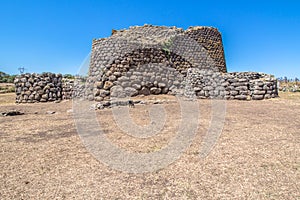 The nuraghe, ancient megalithic edifice found in Sardinia. Italy