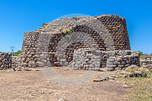 The nuraghe, ancient megalithic edifice found in Sardinia. Italy