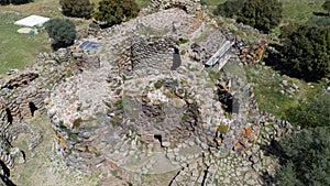 Nuraghe Arrubiù ,The Giant Red Nuragic monument with 5 towers in the municipality of Orroli