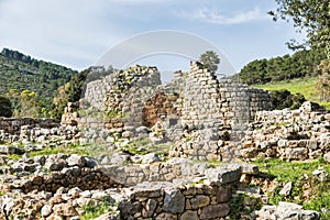 Nuraghe on sardinia island