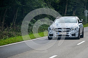 Nurburg, Germany - August 20, 2015: Road to Nurburgring