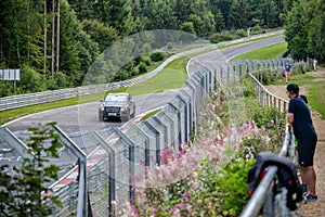 Nurburg, Rhineland-Palatinate Germany - August 20, 2015. Road to Nurburgring