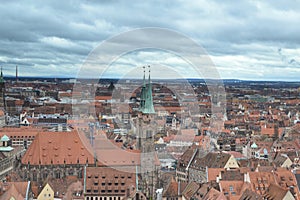 Nuremberg autumn cityscape