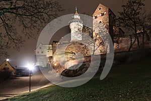 Nuremberg Castle at night
