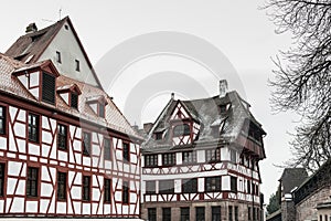 NUREMBERG, GERMANY - MARCH 04, 2018: Albrecht Durer`s House. A famous building in the city - Nurember