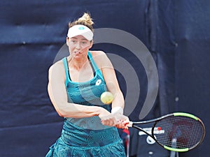 Nuremberg, Germany - May 23, 2019:  Serbian player Nina Stojanovic  at the Euro 250.000 WTA Versicherungscup Tournament