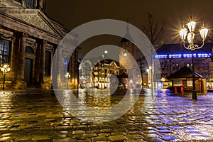 Nuremberg, Germany-rainy night- old town