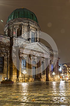 Nuremberg, Germany-rainy night- St. Elizabeth church