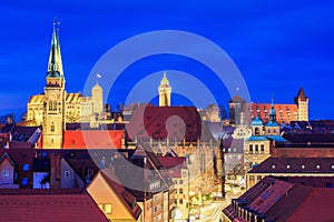 Nuremberg, Germany. View of the old town