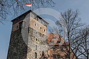 The Nuremberg Imperial Castle Keiserburg from Holy Roman Empire, Nuremberg, Germany