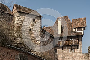 The Nuremberg Imperial Castle Keiserburg from Holy Roman Empire, Nuremberg, Germany