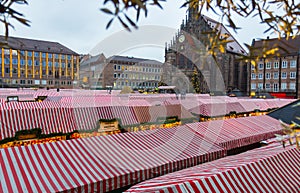 Nuremberg (Nuernberg), Germany-Christmas Market-Church of Our Lady