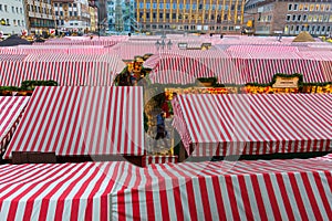 Nuremberg (Nuernberg), Germany-Christmas Market-many stalls