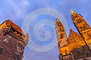 Nuremberg (Nuernberg), Germany-tops historic buildings photo