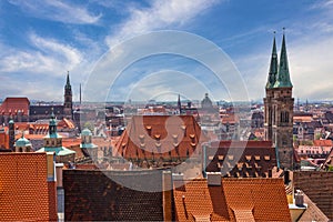 Nuremberg old town, cityscape, Germany