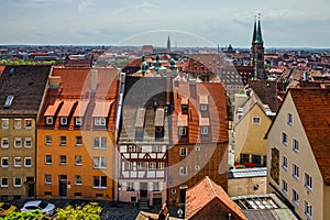 Nuremberg old town, cityscape, Germany