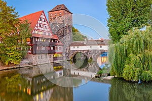 Nuremburg, Germany at Hangman`s Bridge