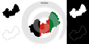 Nuristan outline map