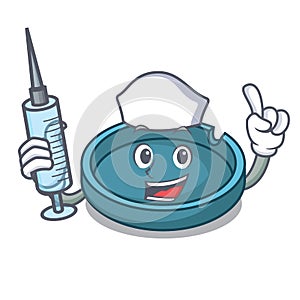 Nurse ashtray character cartoon style