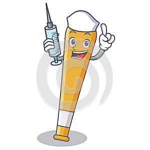 Nurse baseball bat character cartoon