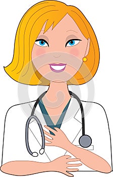 Nurse Blond Smiling