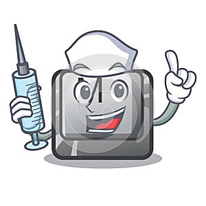 Nurse button M in the character shape