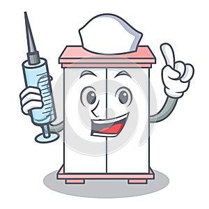 Nurse cabinet character cartoon style