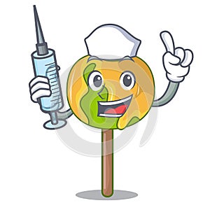 Nurse candy apple character cartoon