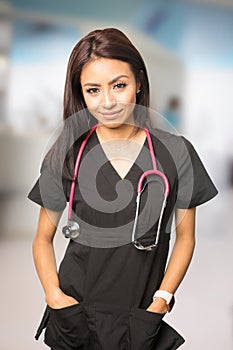 Nurse care admin woman on duty