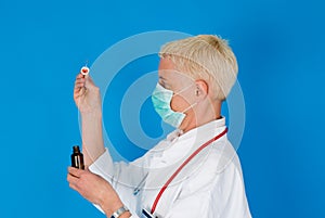 Nurse with face mask