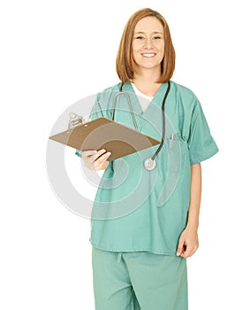 Nurse Giving Clip Board