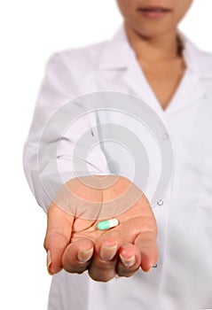 Nurse Giving Pill